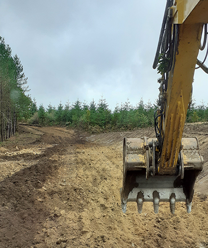 Terrassement autour d'Aix en Provence